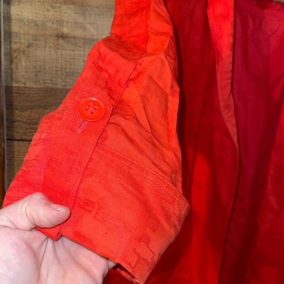 Peter Nygard Open Front Jacket Cotton/Linen Blend & Tank Top - Picture 2 of 8